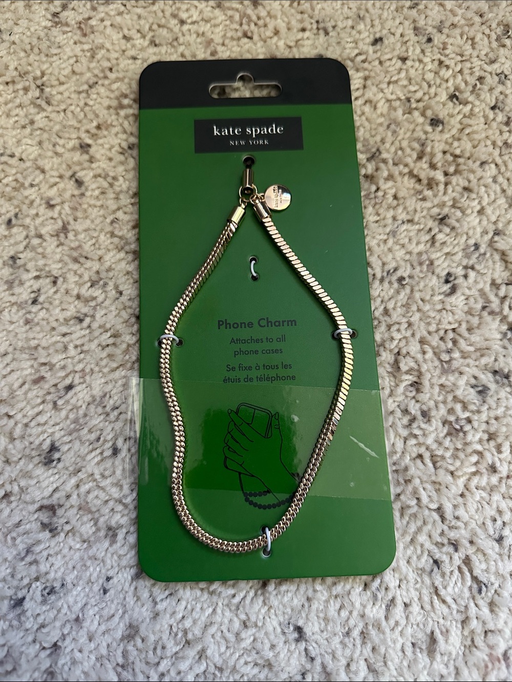 kate spade Gold Tone Phone Charm Bracelet